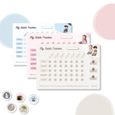 Kleurige Salah Trackers met stickers voor Generatie Kinderen om Liefde te Omarmen